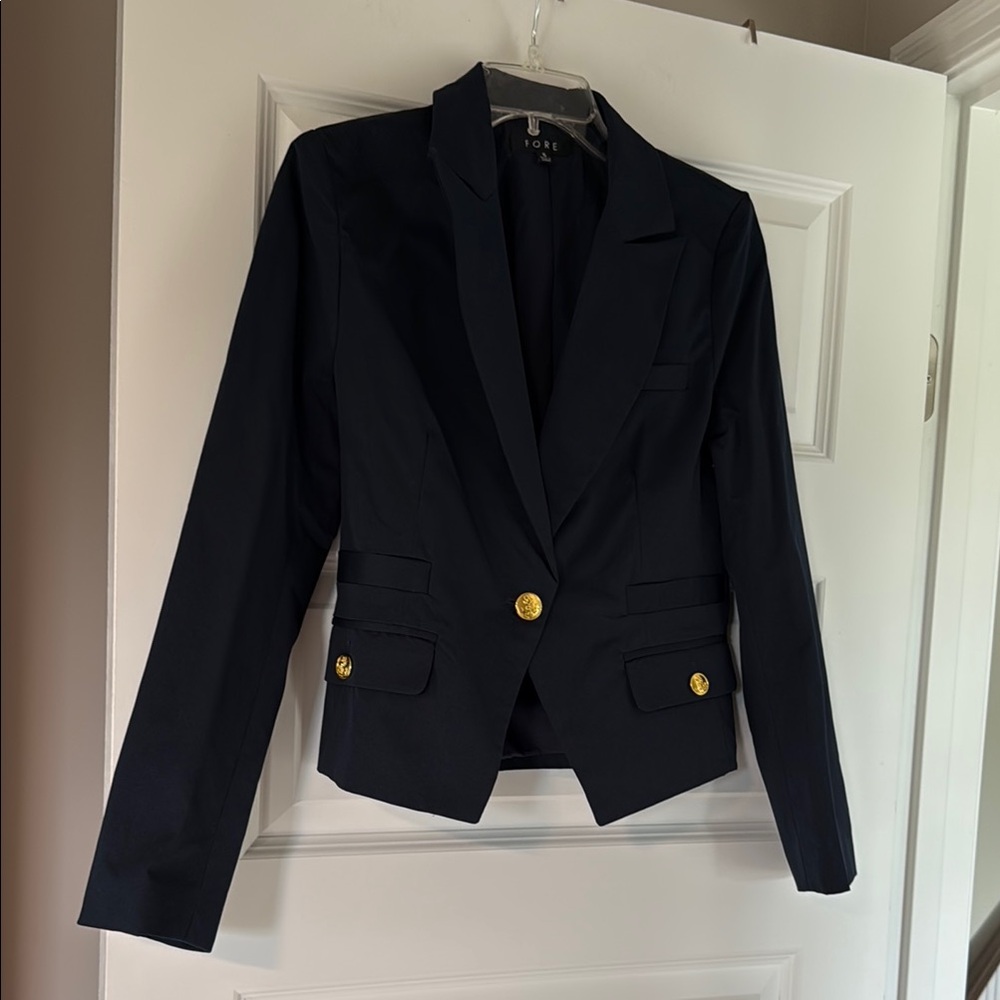 Navy and Gold Blazer Classic Blazer